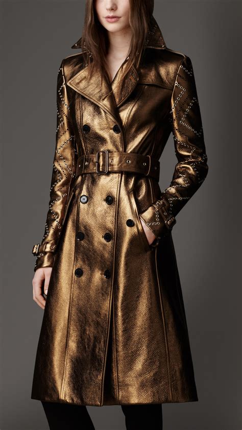 burberry silver metallic trench coat|Burberry trench coats outlet store.